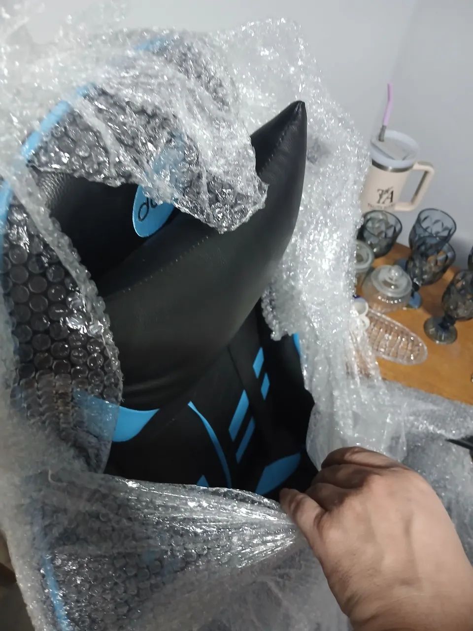 Cadeira Gamer nova / troco em TV smart - Foto 3