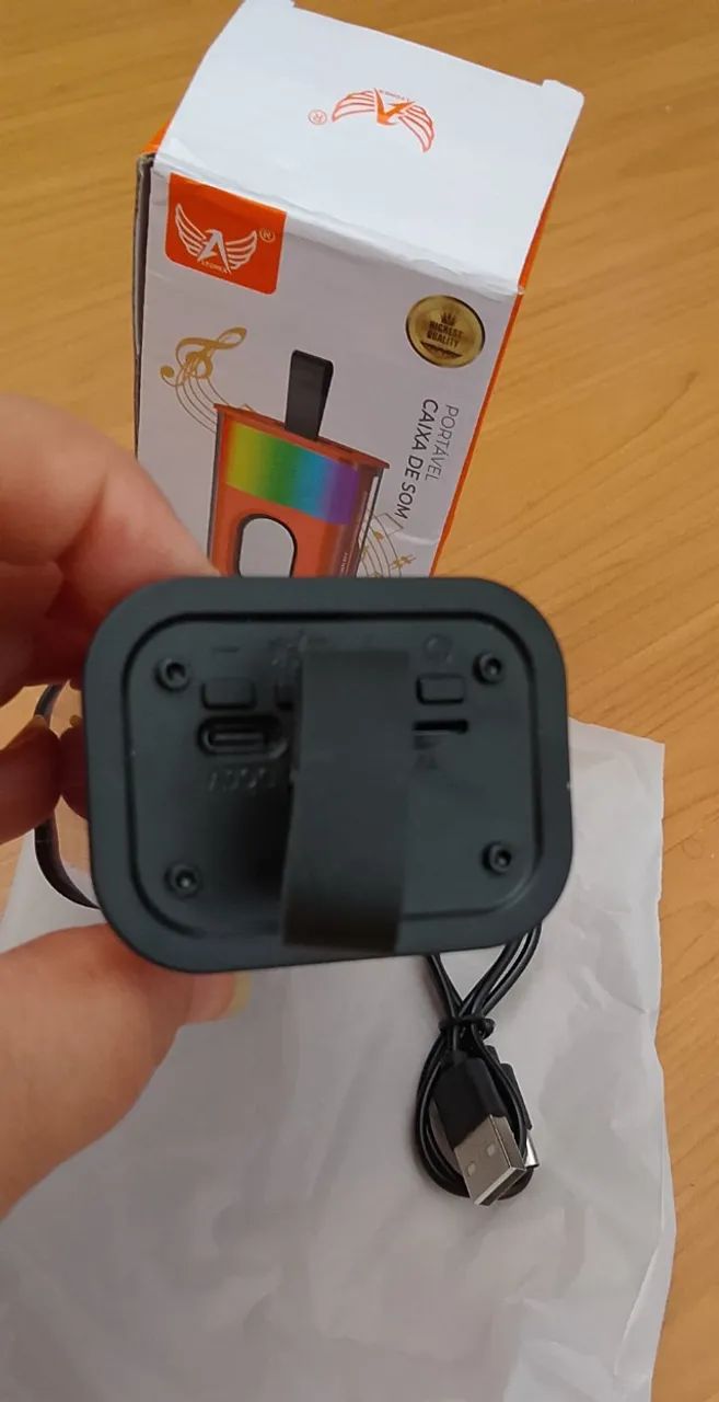 CAIXINHA DE SOM BLUETOOTH LED RGB - Foto 3