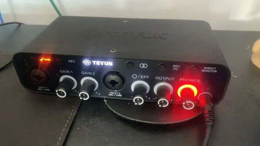 Interface de áudio USB Teyun Q-26 