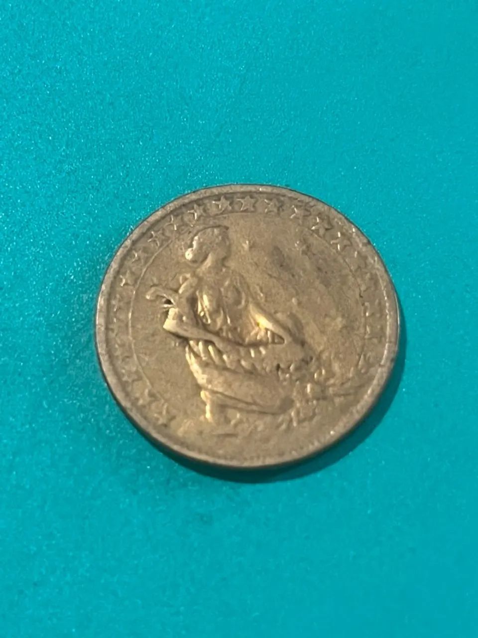 Moeda Brasileira 1000 Réis 1927 - Foto 2