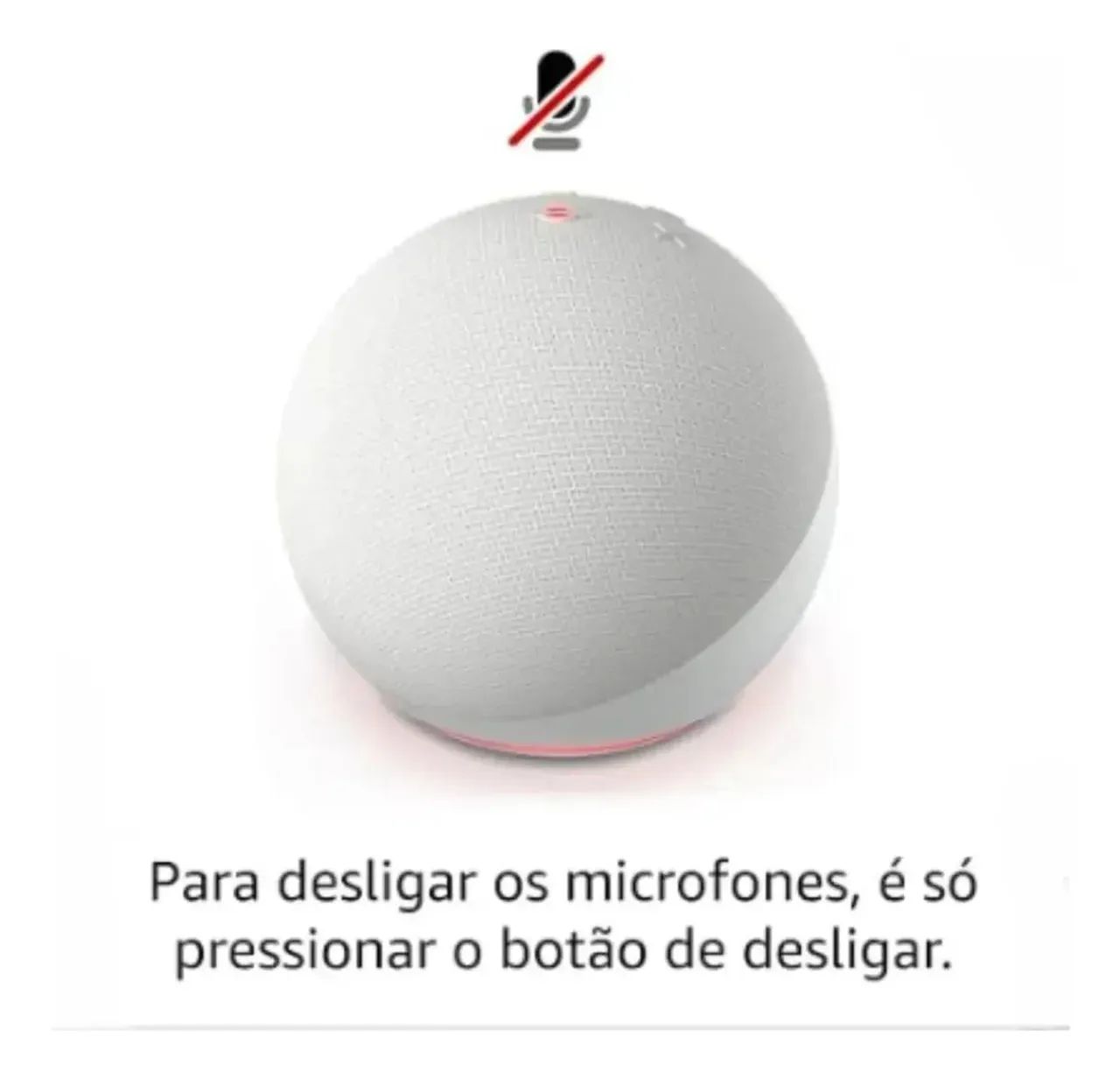 ALEXA ECHO DOT 5ª GERAÇÃO - PRETO E BRANCO  - Foto 4