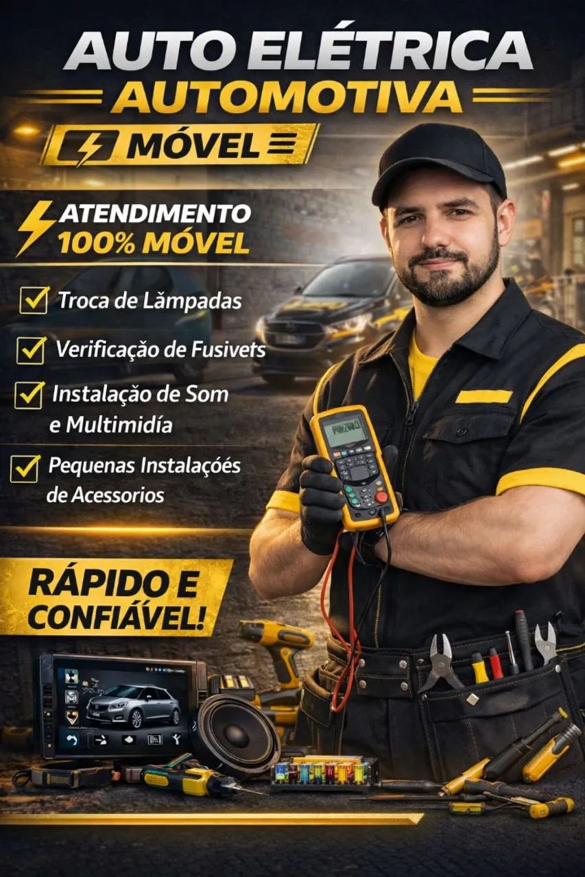 Instalador de acessórios e elétrica a domicílio 