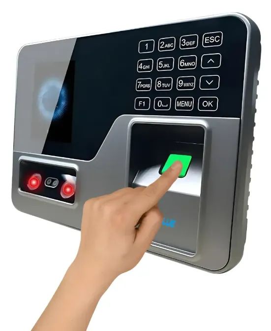 Máquina Relógio Ponto Biométrico e facial Eletrônico Digital 