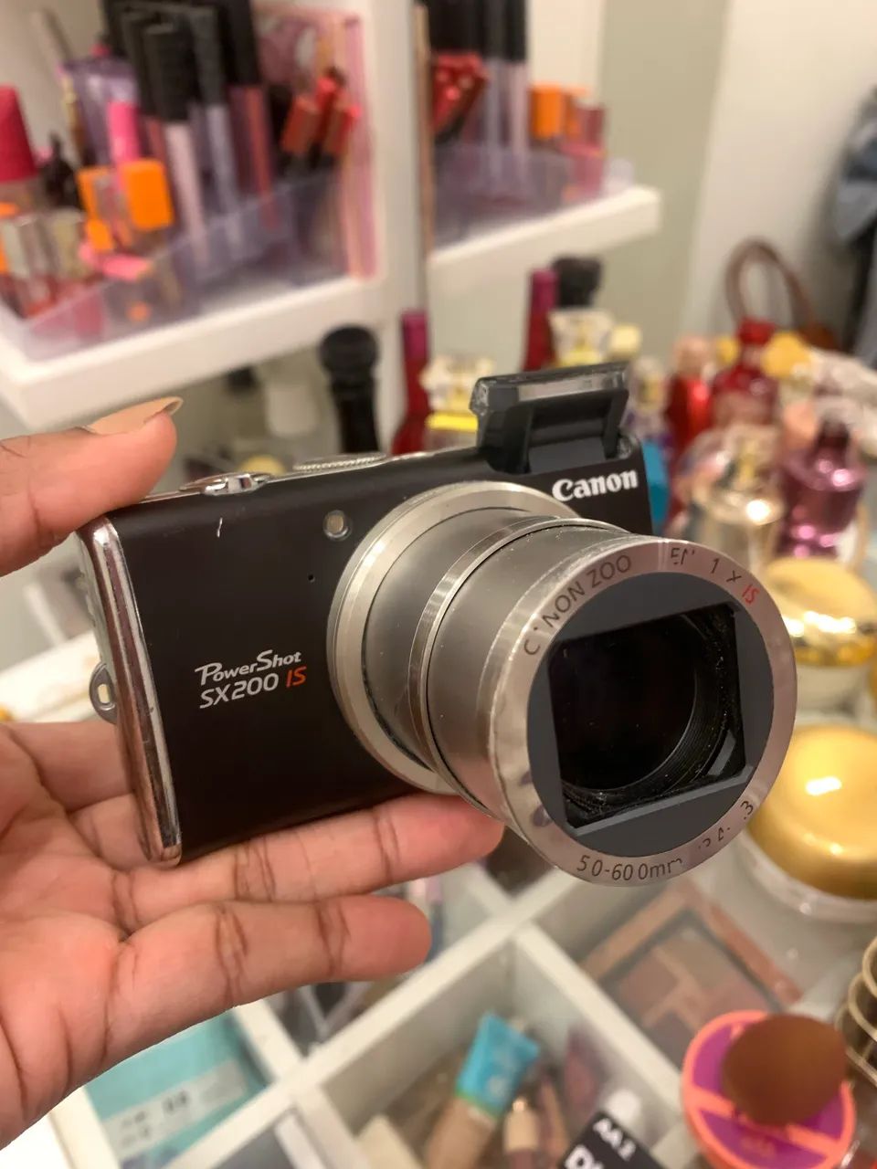 （中古）Canon PowerShot SX200 IS câmera digital canon powershot sx200 is (raríssima) - Câmeras e