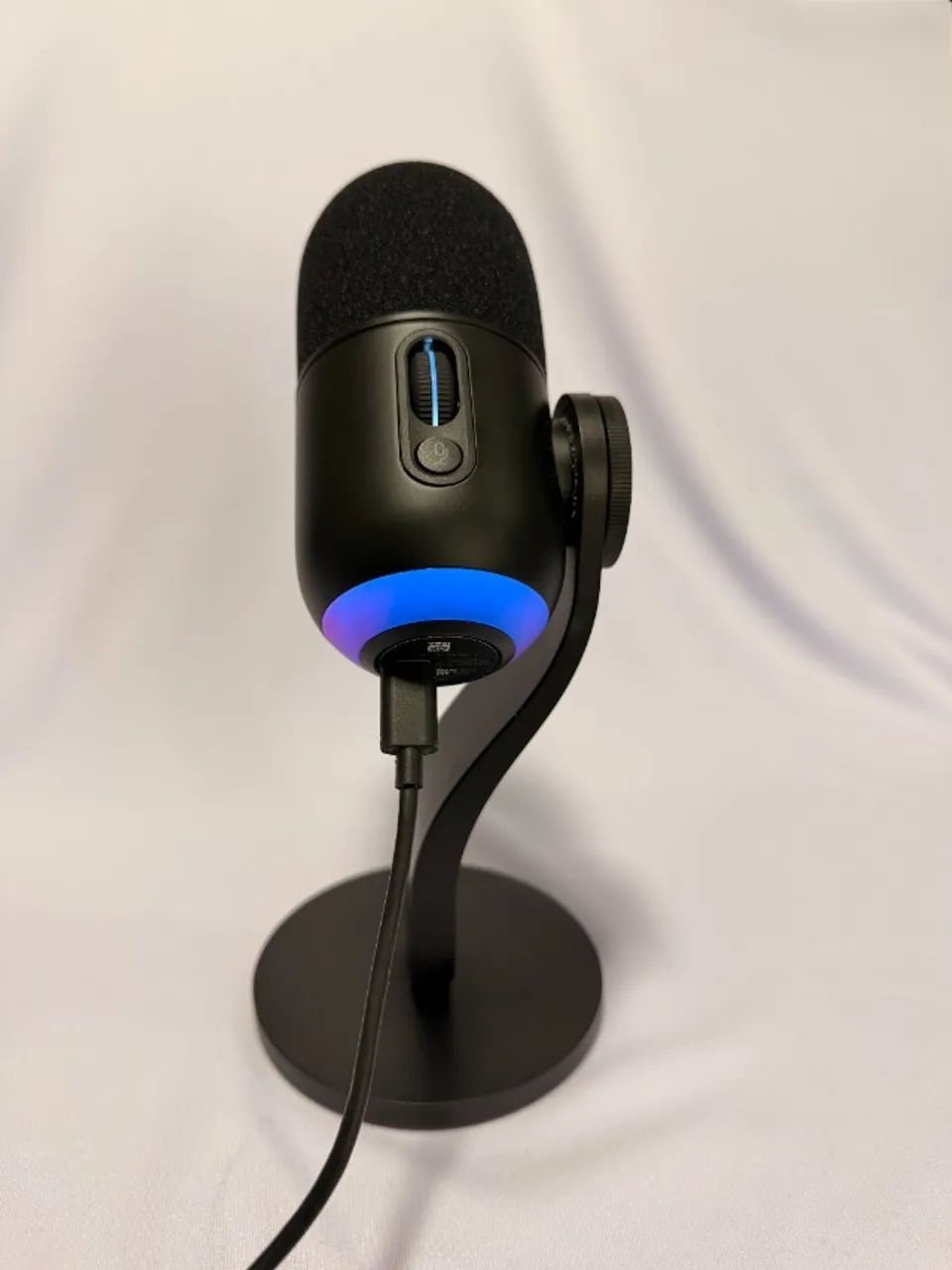 Microfone Logitech G Yeti GX - Preto - Usado - Foto 4