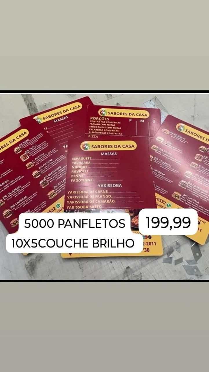 PANFLETO COM ENTREGA GRÁTIS 199,00 - Foto 2