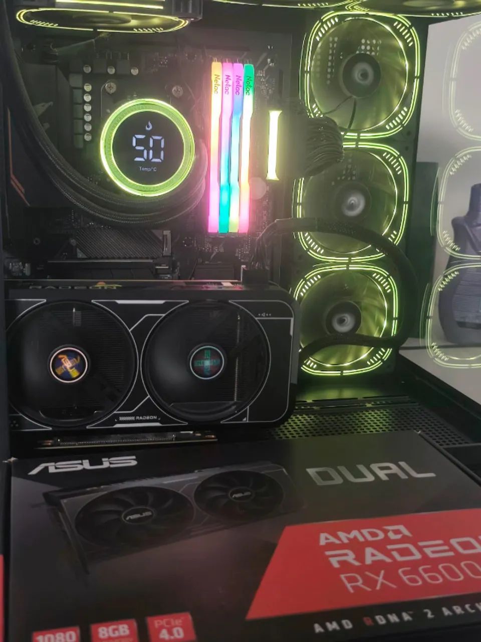 Placa de video Rx 6600 8gb Asus  - Foto 4
