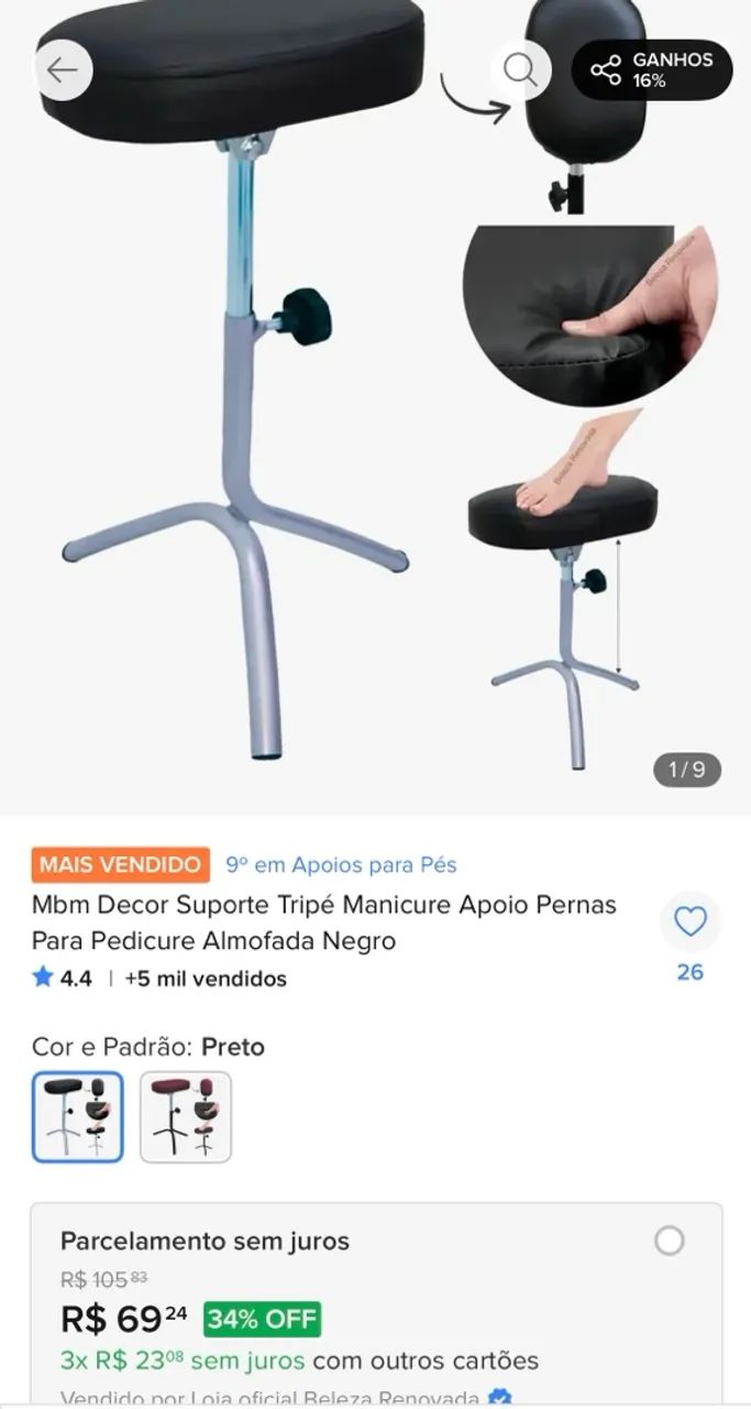 ESTUFA ESTERELIX + SUPORTE APOIO DE PÉ - Foto 3