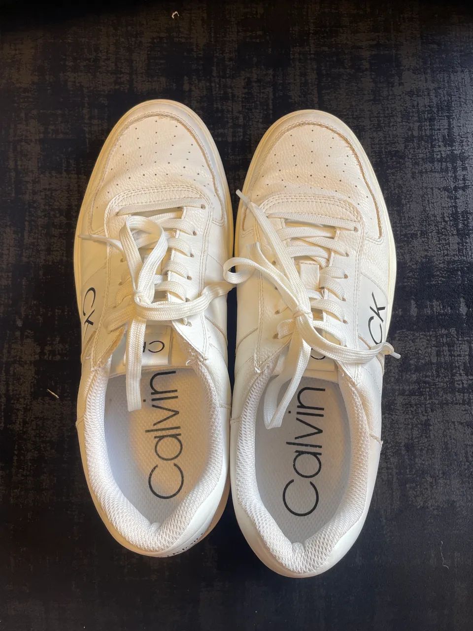 Tênis branco Calvin Klein couro - Foto 2