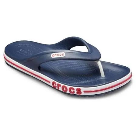 Chinelo Crocs Bayaband Flip Azul - Foto 2