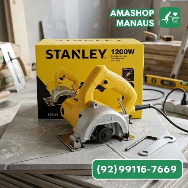 Serra Mármore Stanley 1200W - Corte Preciso e Eficiente
