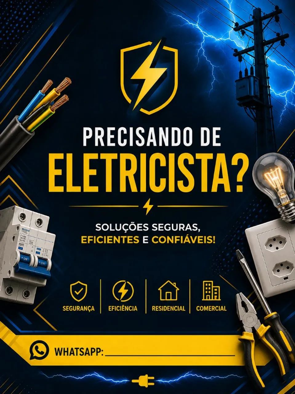 serviços como eletricista 