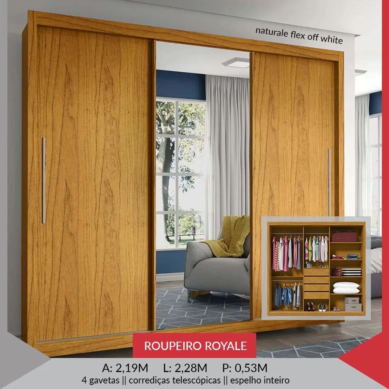 Roupeiro ROYALE NATURALE