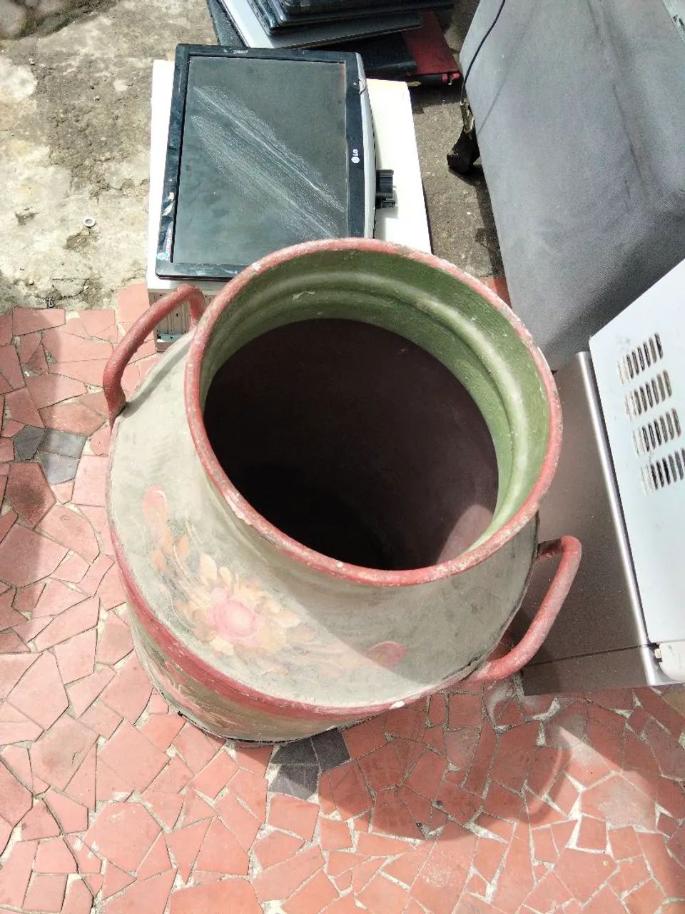 Leiteira antiga de ferro - Foto 2