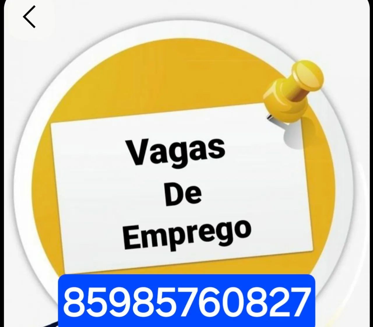 Vaga de emprego 