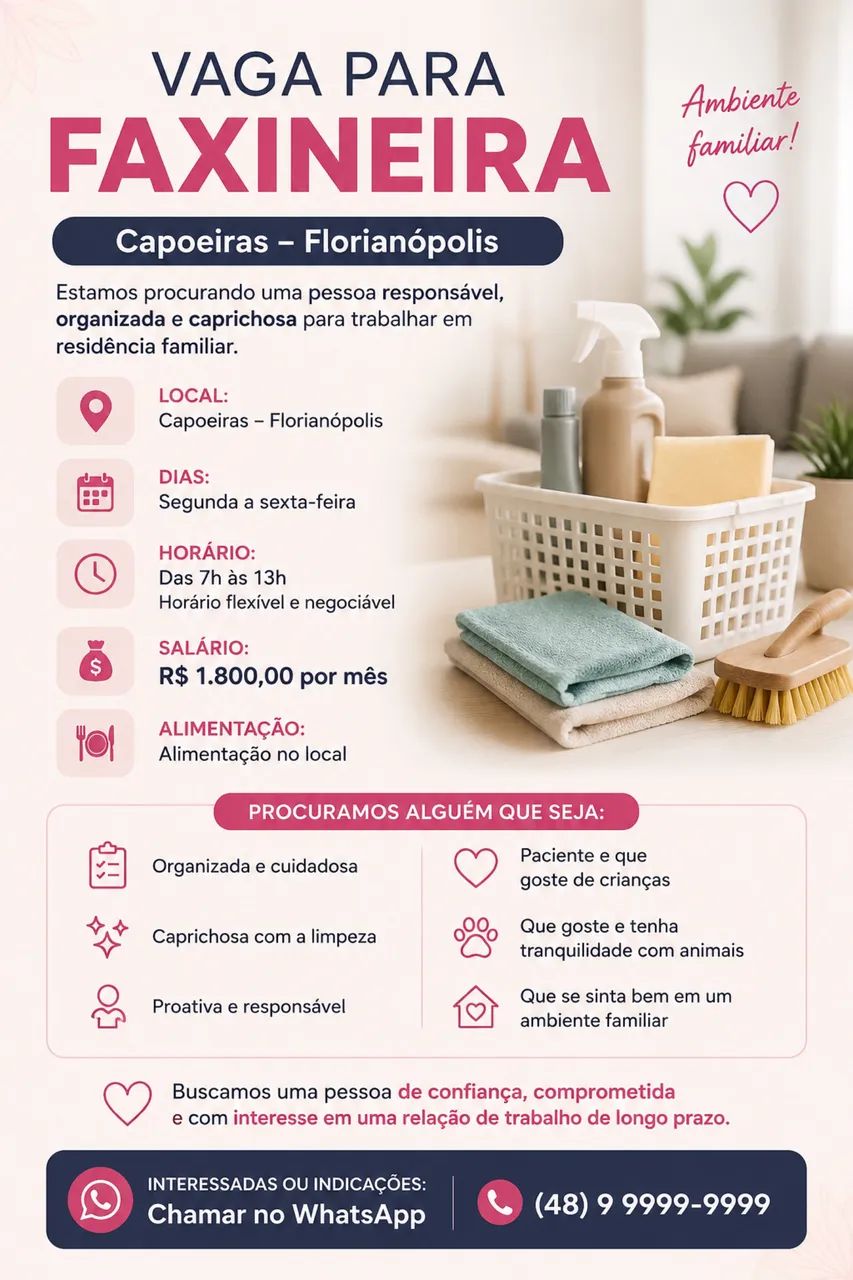 Vaga de emprego capoeiras 