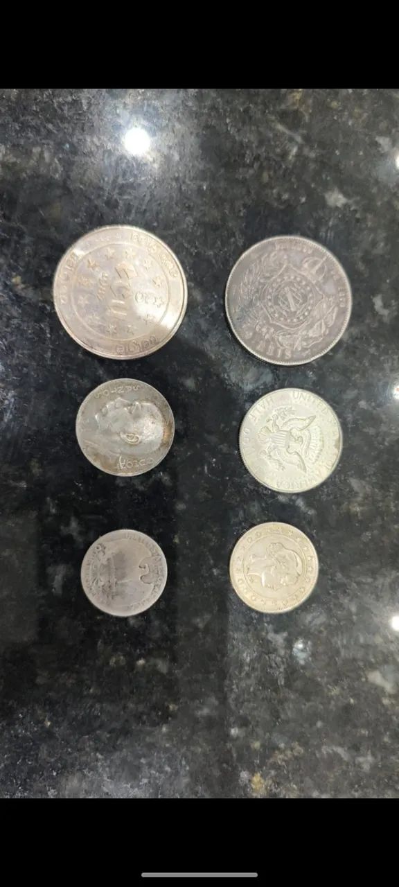 Moedas colecionador de prata 