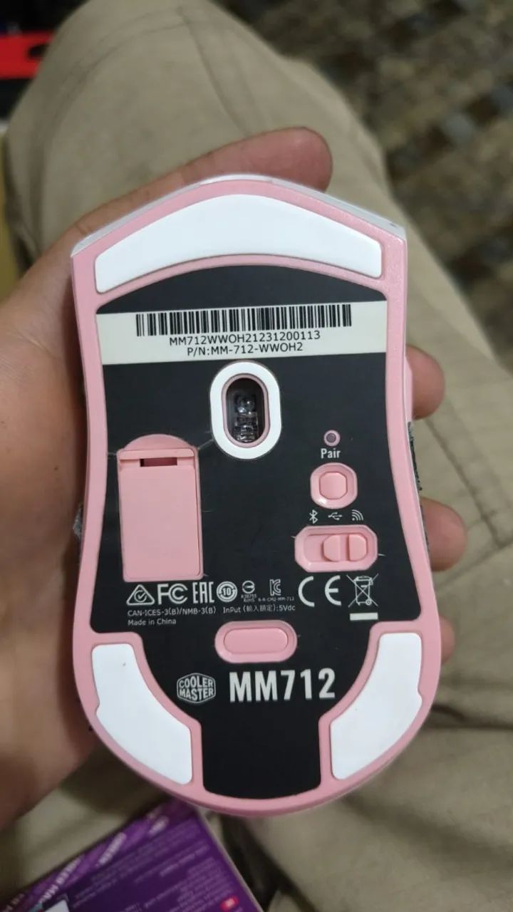 Mouse Gamer Cooler Master Óptico Wireless Mm712 Sakura Edition - Foto 3