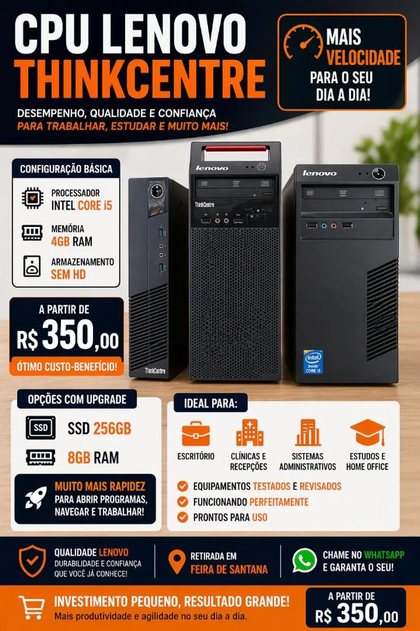 CPU Lenovo ThinkCentre original i5