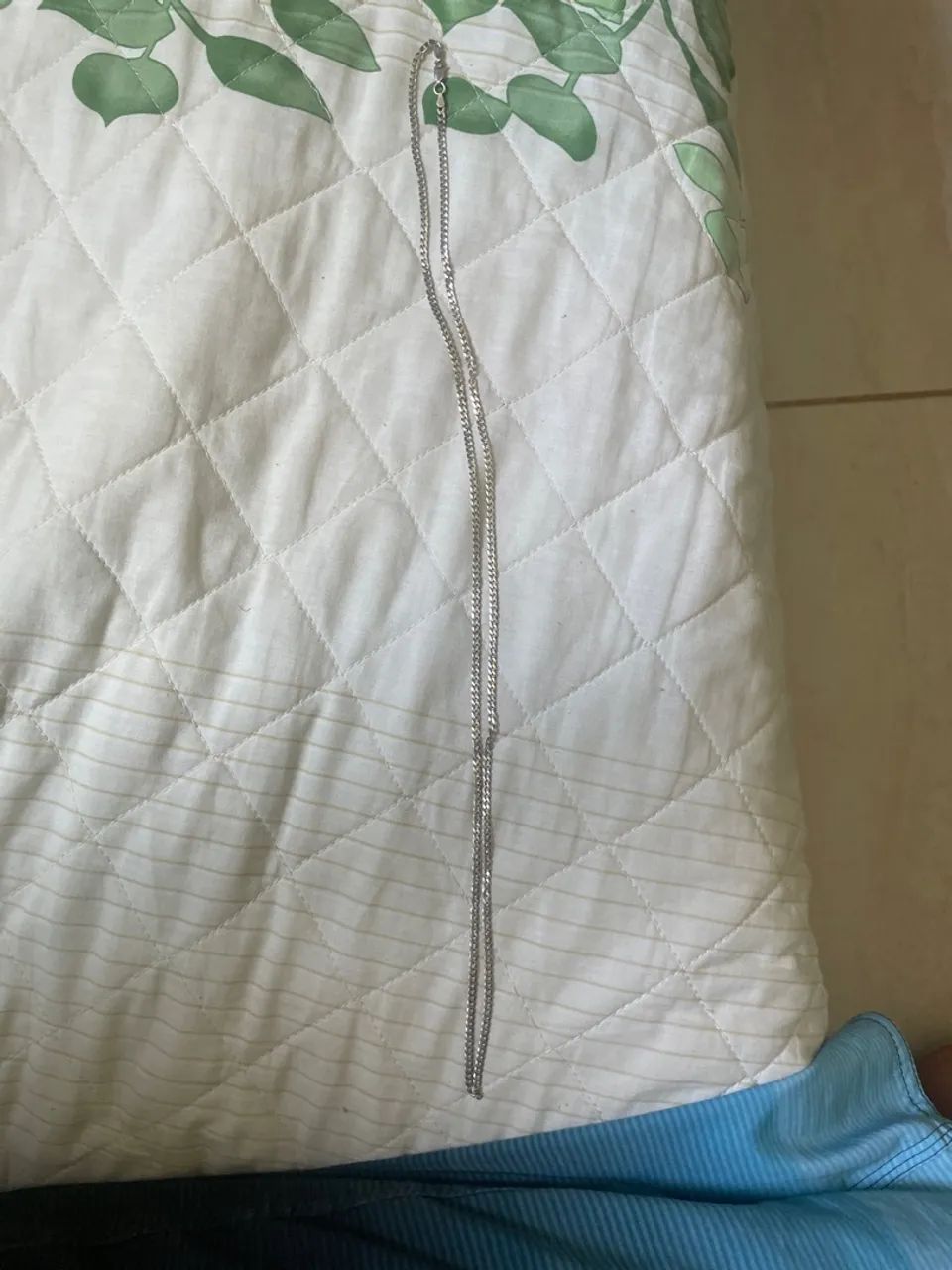 Cordão de prata 3mm 80 cm