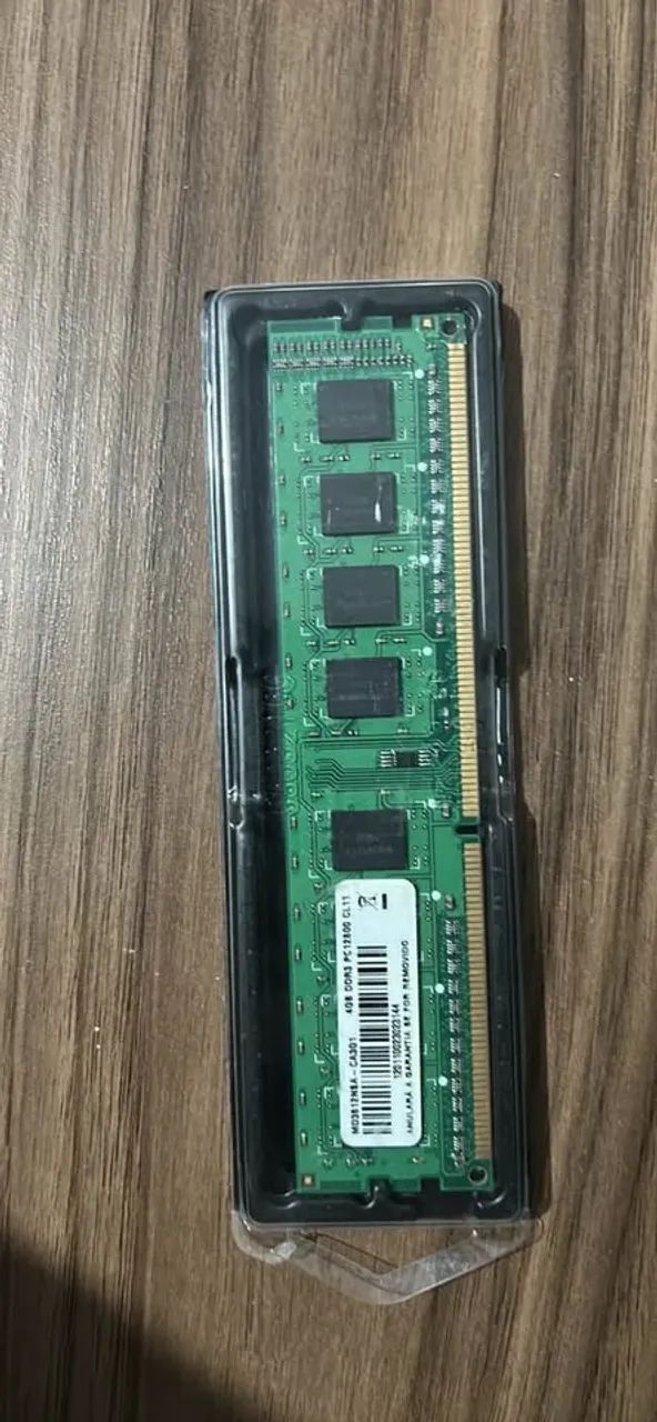 Memória ram ddr3 4gb
