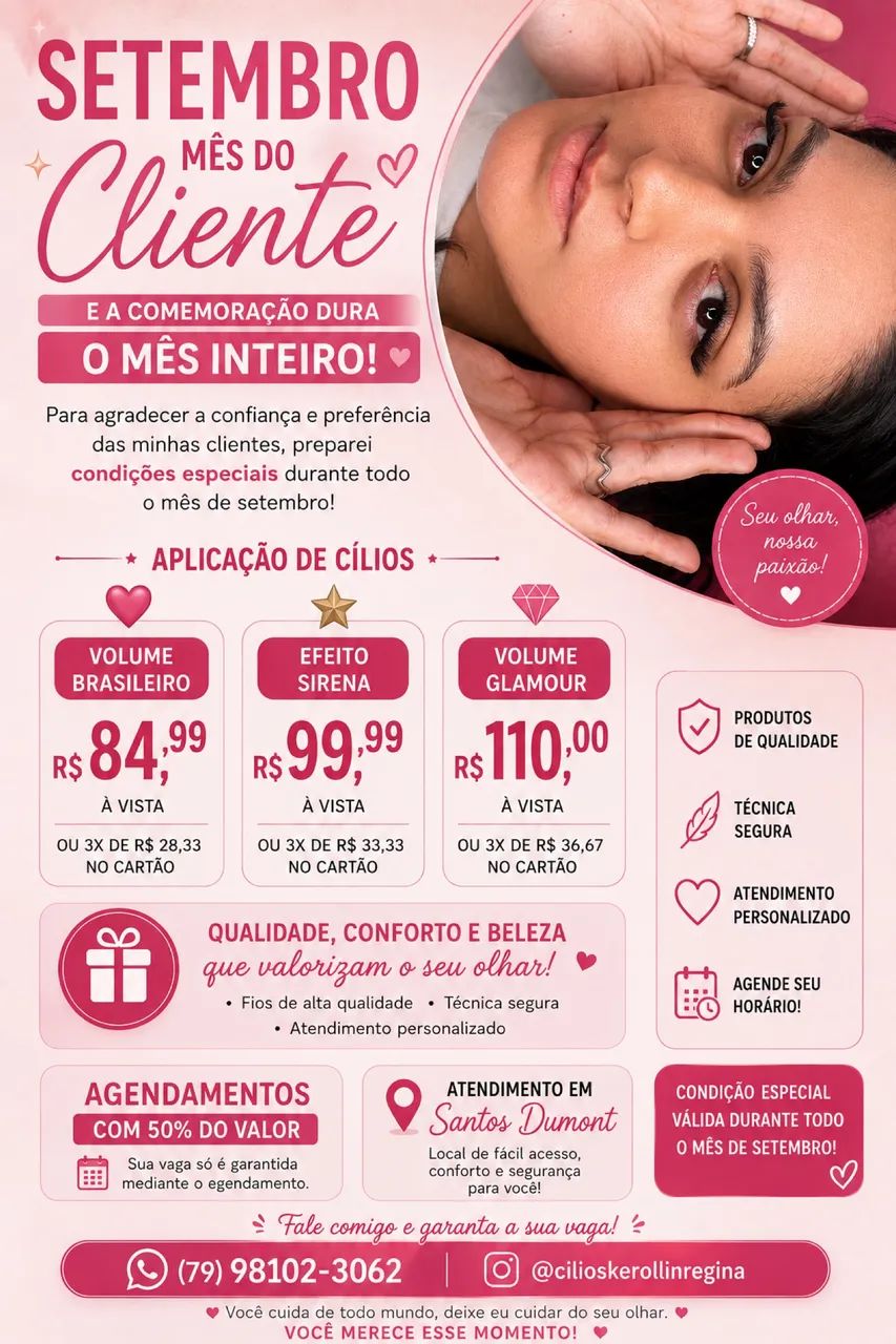Extensão de cílios 