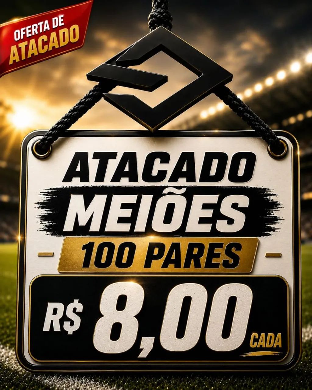 Atacado 100 Pares Meiões