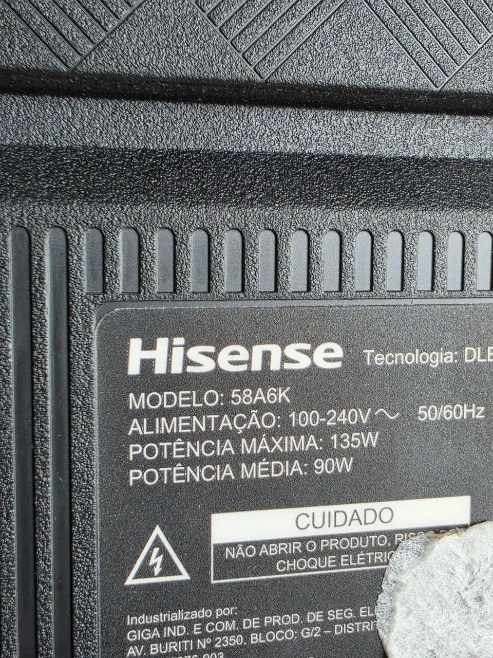 Placa HiSense TV 58A6k + TCOM - Foto 2