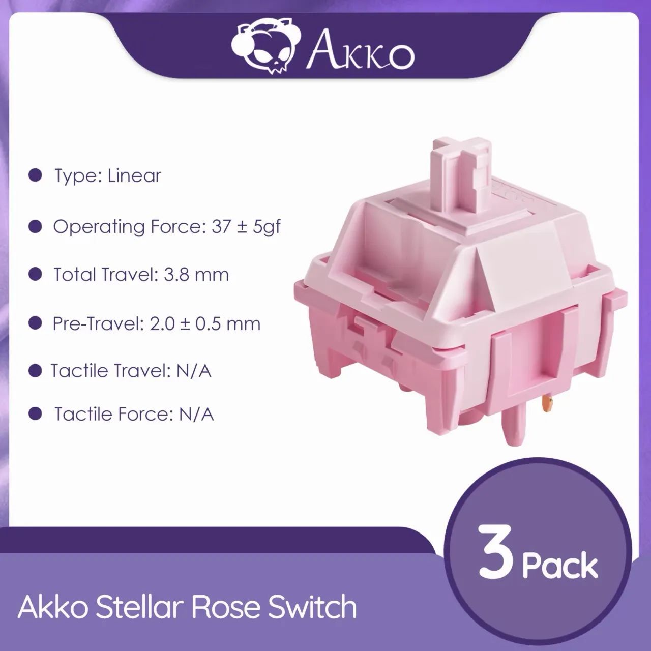Switch Akko Stellar Rose para Teclado - Foto 2
