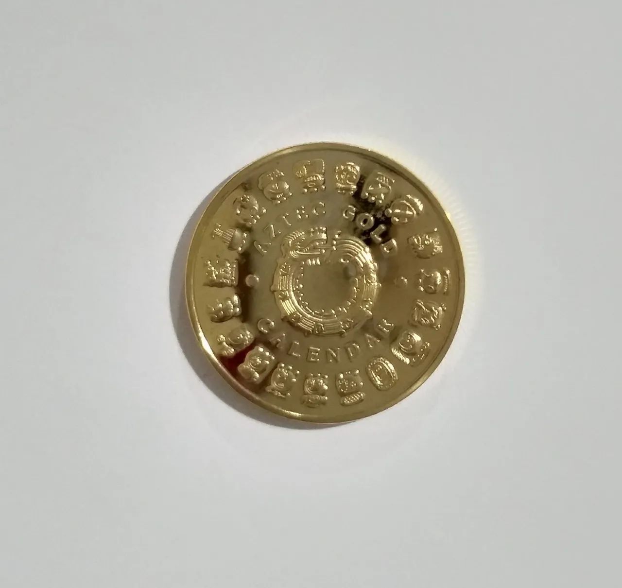 MEDALHA COMEMORATIVA DO CALENDÁRIO ASTECA. - Foto 4