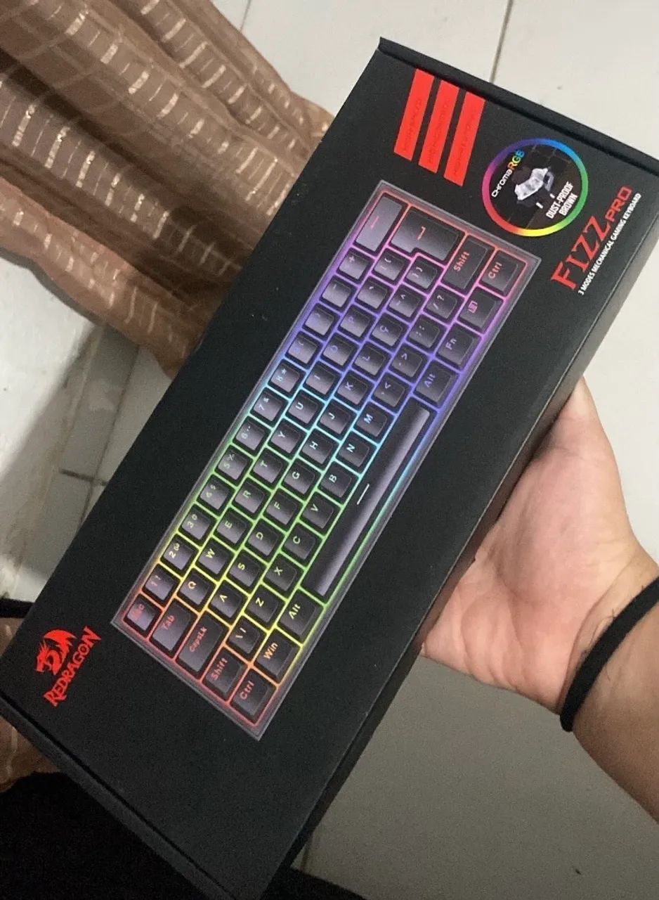 Teclado mecânico redragon fizzpro 