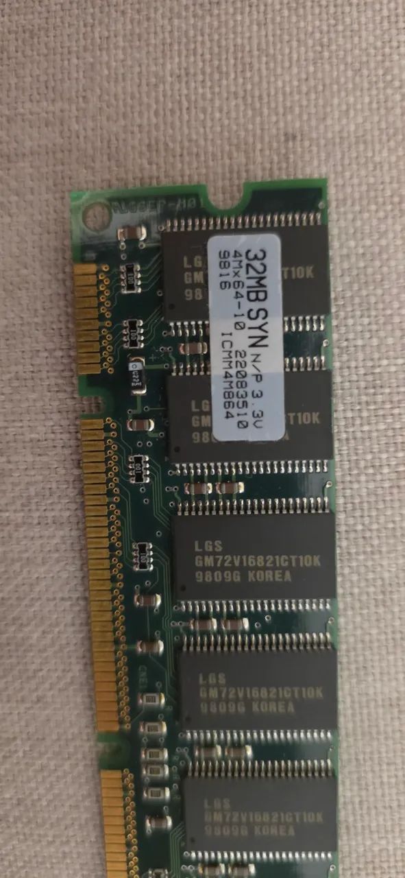 Memória Ram Dimm 32mb Sdram 168 Pinos Pc100 - Foto 4