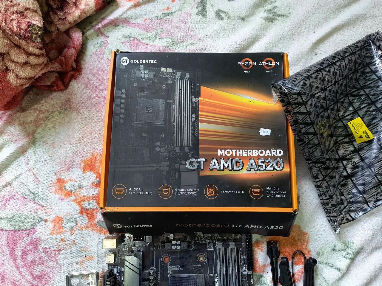 PLACA MÃE AMD A520M GT GOLDENTEC  - Foto 4