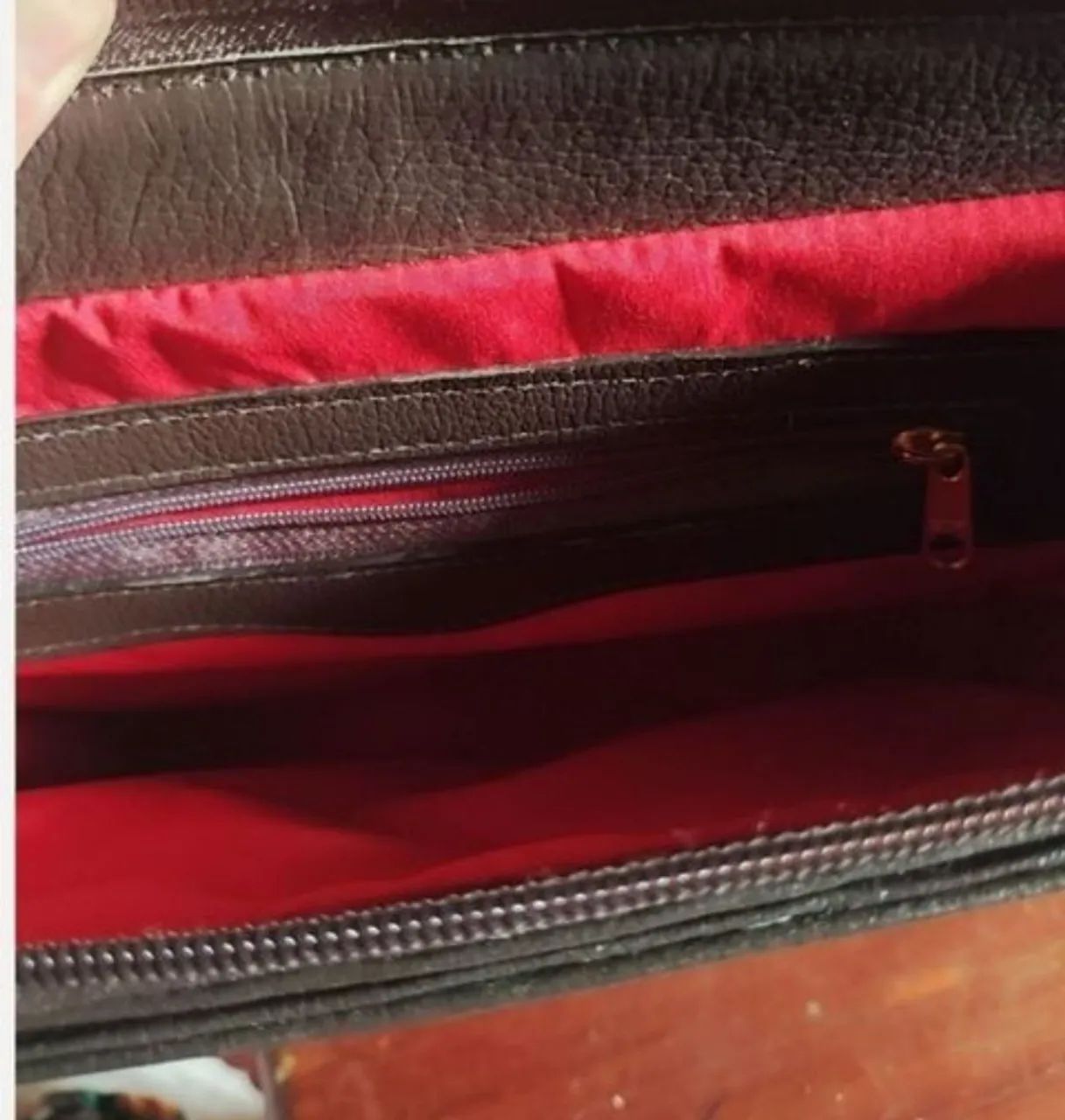 bolsa schaffer preta couro legítimo - Foto 3