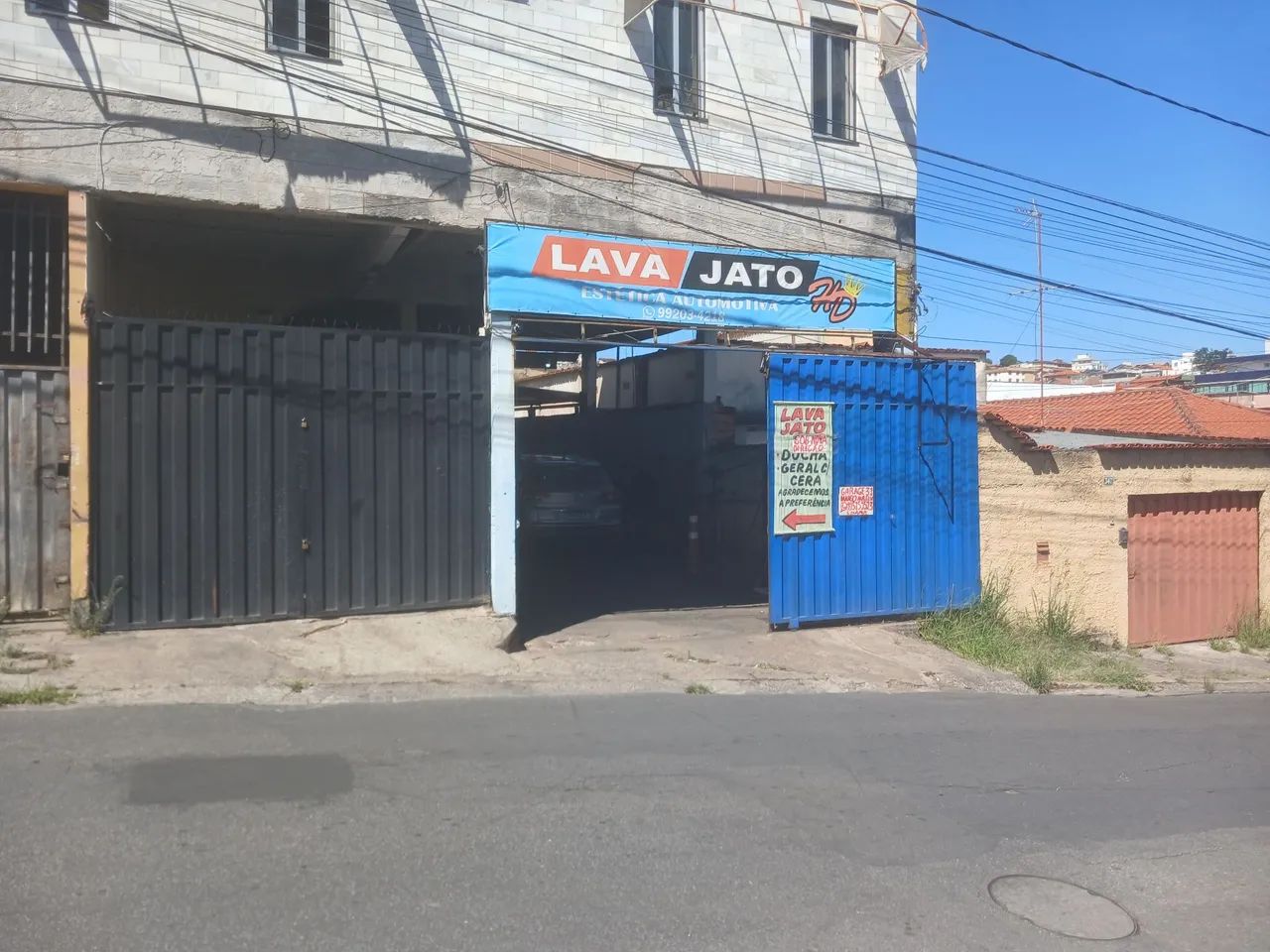Passo lava jato pronto para trabalhar 