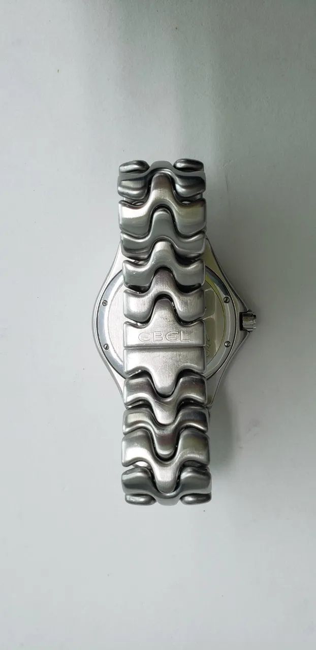 Ebel Sport Wave Quartzo Azul E Pulseira De Aço Inoxidável - Foto 2