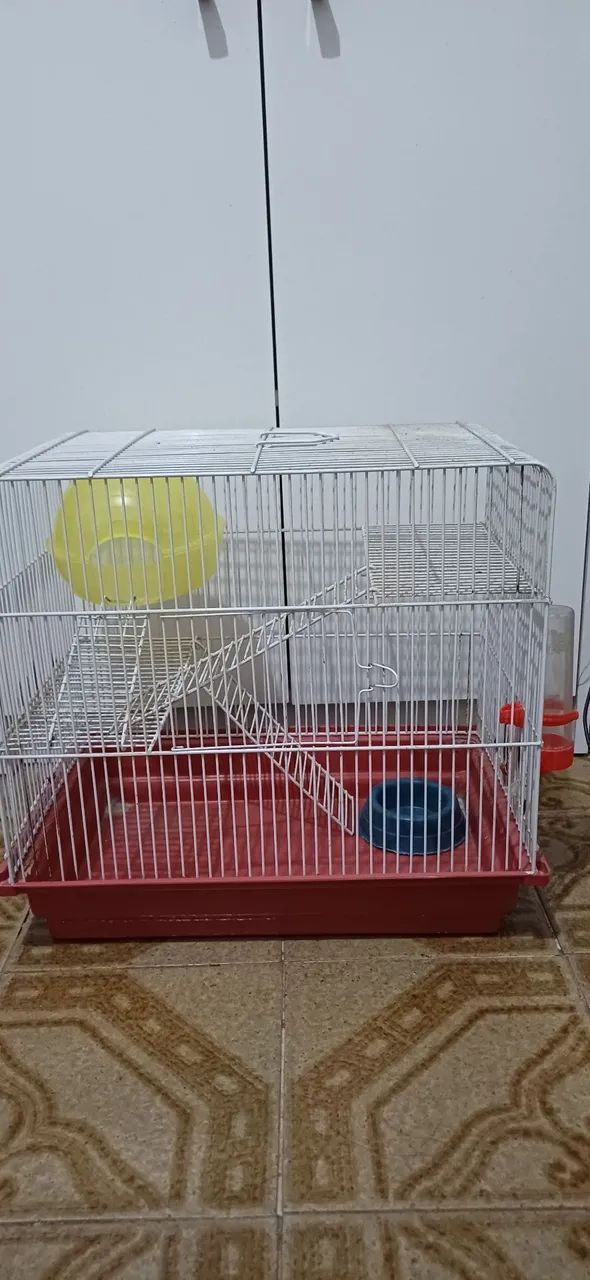 Gaiola retangular para hamster usada