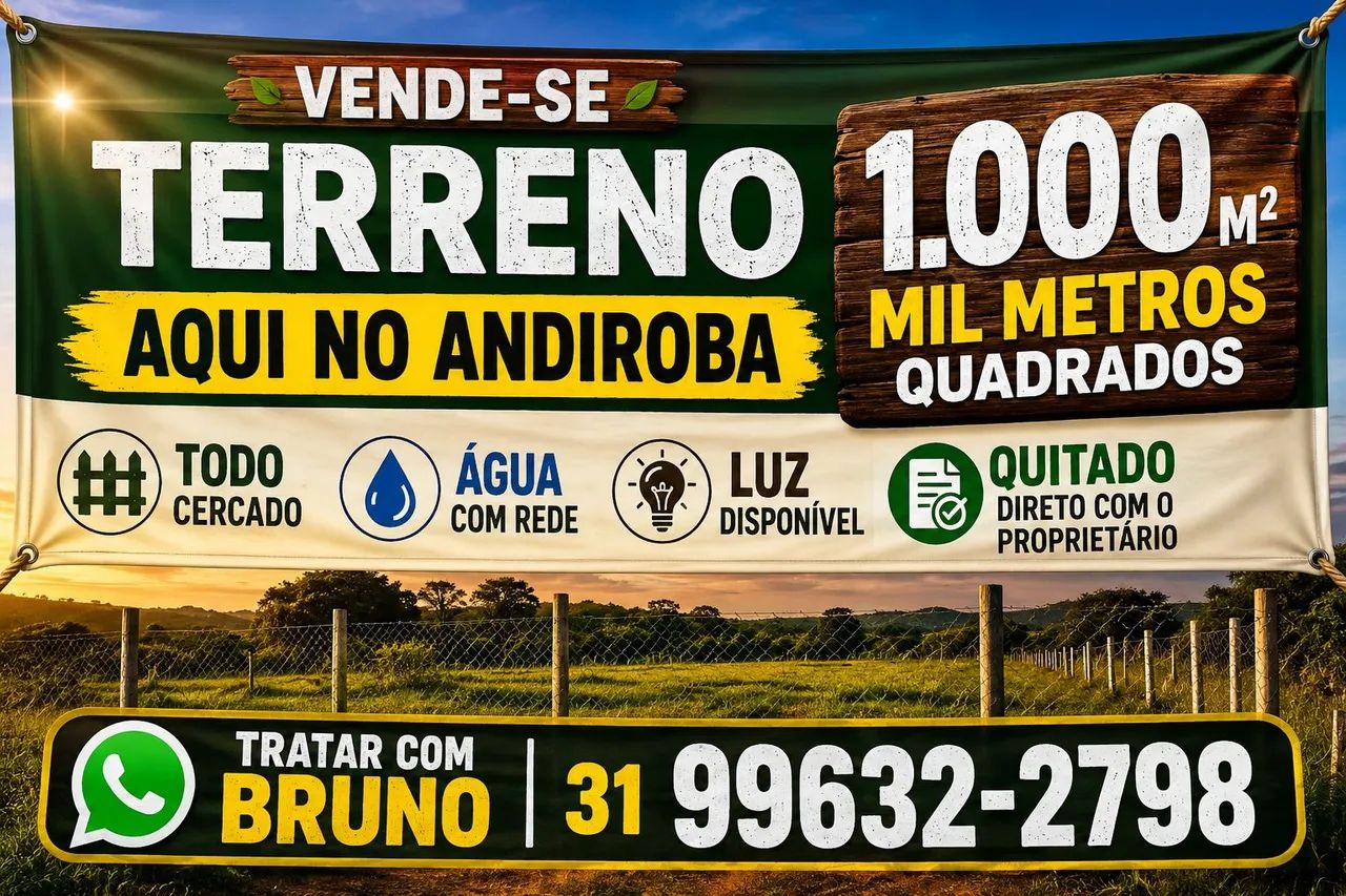 OPORTUNIDADE IMPERDÍVEL! TERRENO DE 1.000m² À VENDA! - Foto 2