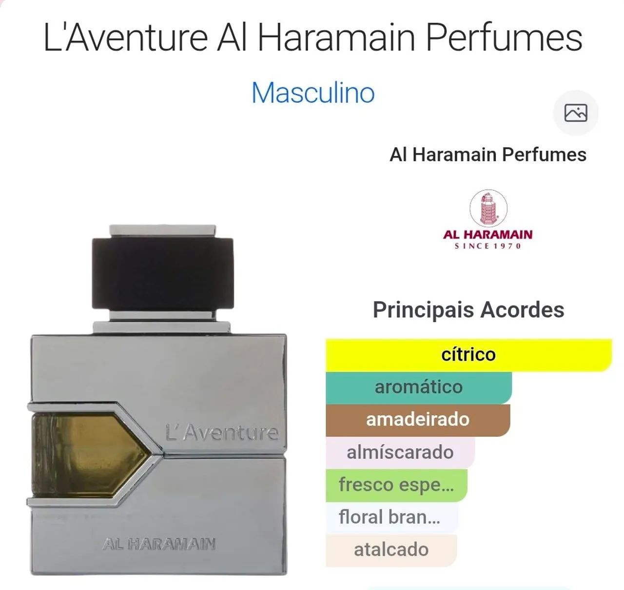 Perfume Al Haramain - L'Aventure