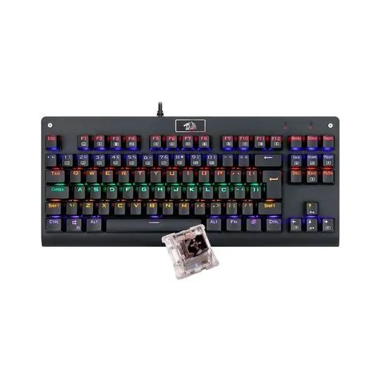 Teclado Gamer Mecânico Redragon Dark Avenger RGB - Foto 4