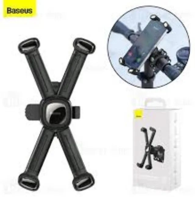 Suporte Universal Para Celular Baseus Black Para Bicicleta/Motocicleta  - Foto 2