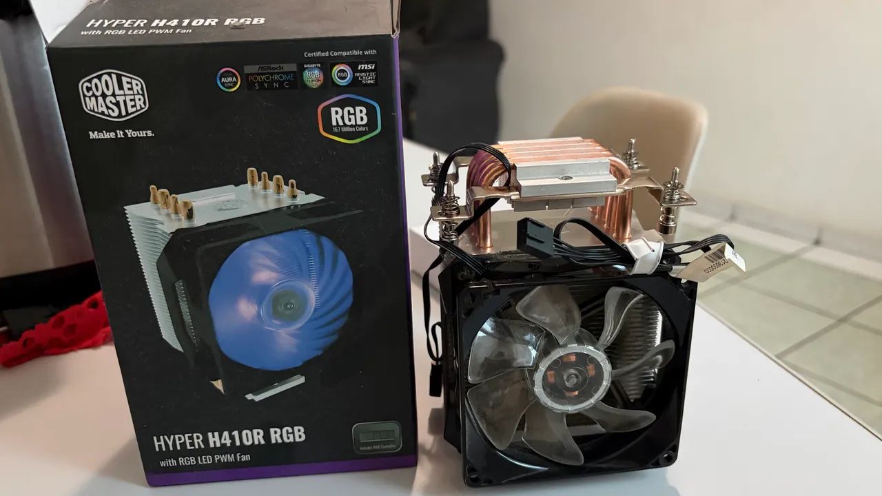 Cooler Master Hyper H410R RGB 4 Heatpipes com Caixa