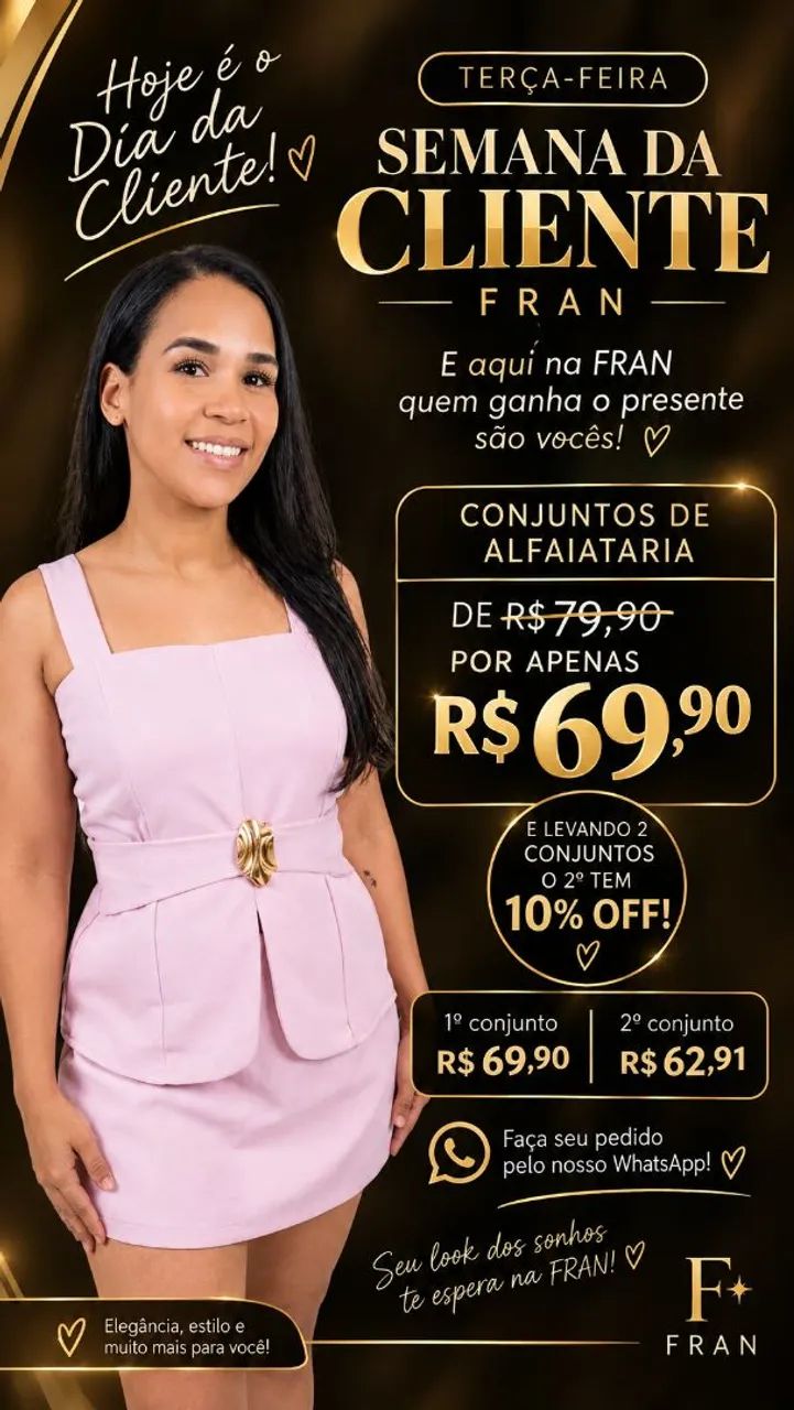 Conjuntos em alfaiataria premium 