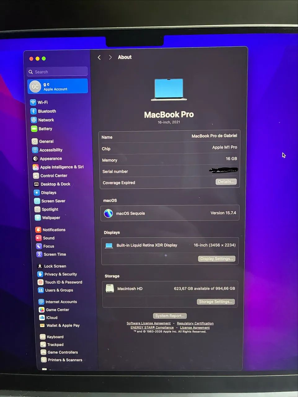 Macbook Pro M1 16gb 1TB - Foto 3