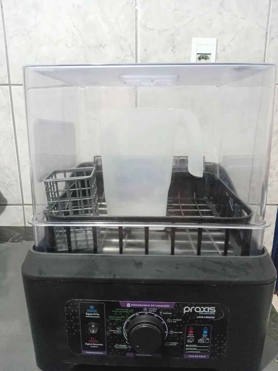  Lava Louça Portátil 3L 8 Programas de Lavagem