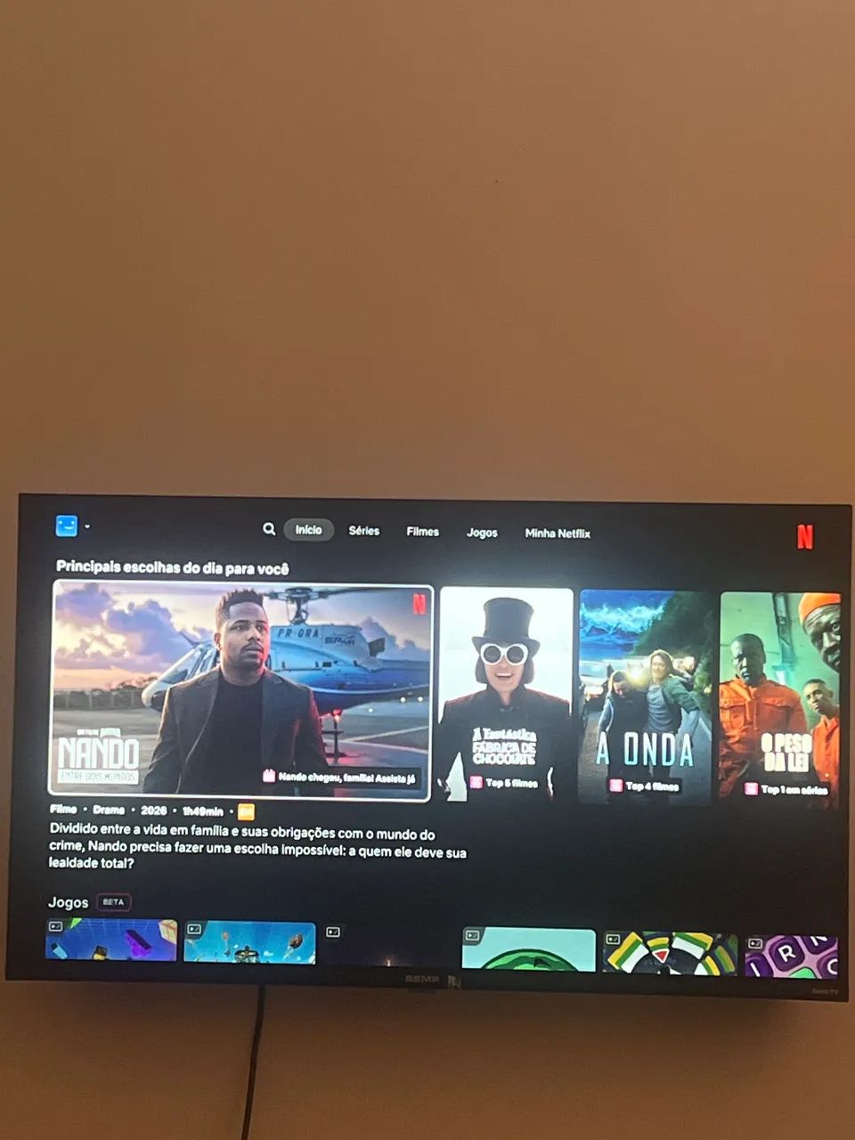 Tv 1 ano de uso