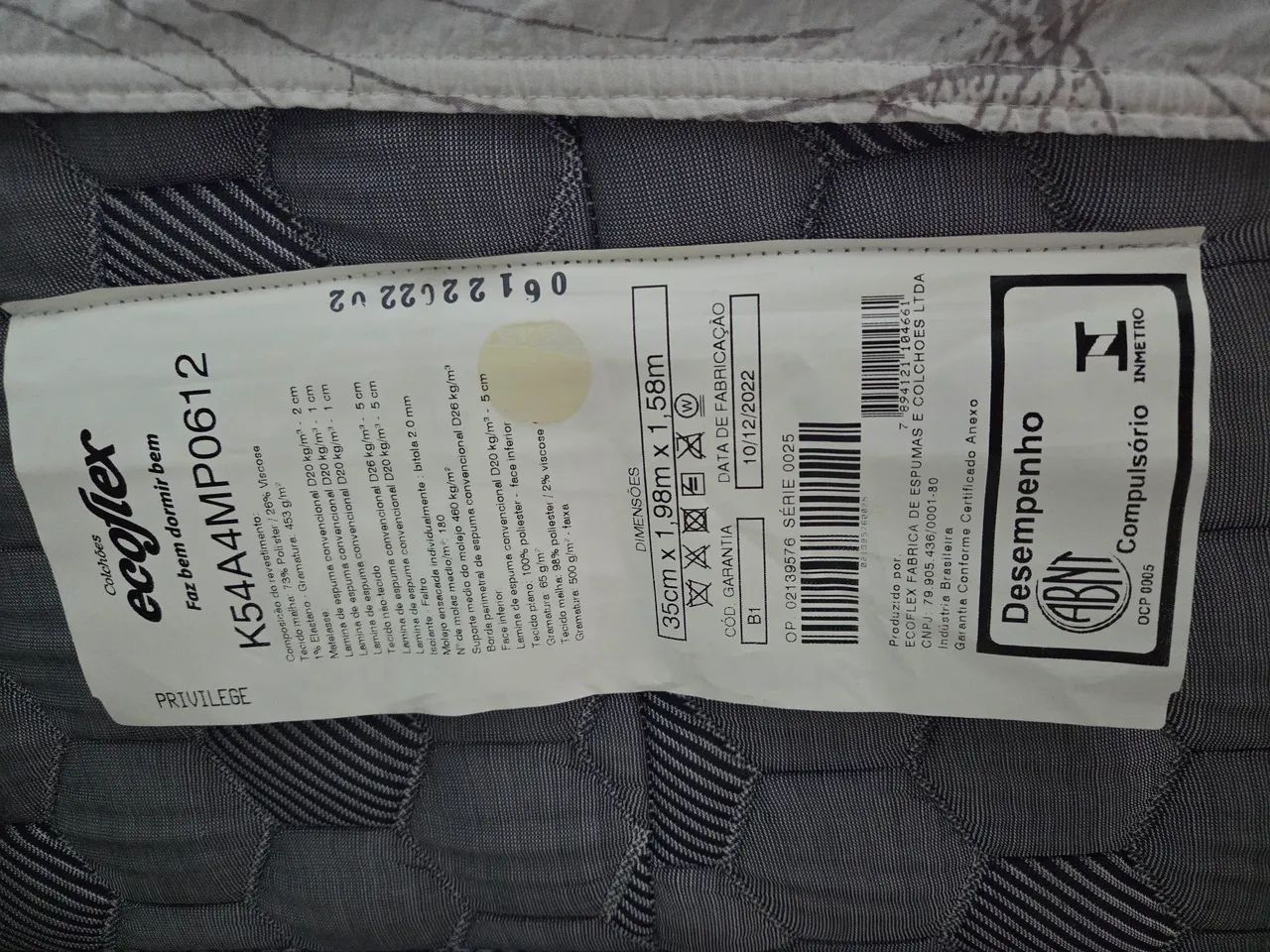 Colchao Ecoflex Privilege QUEEN SIZE. SEM BOX e NÃO ENTREGO.  - Foto 2