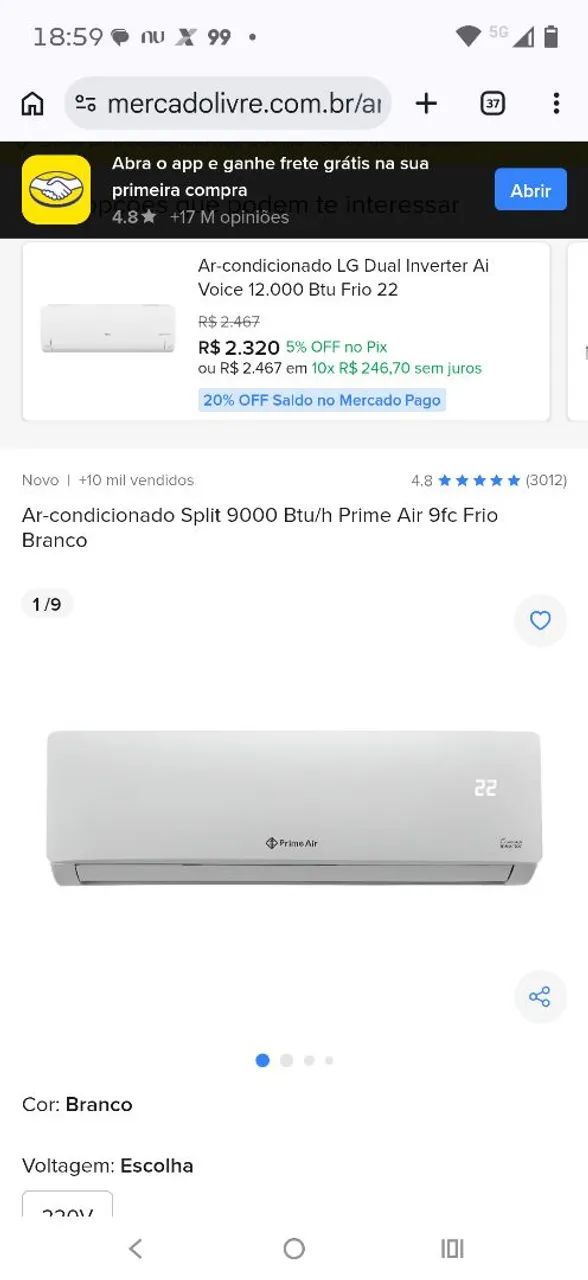 Evaporadora Midea 