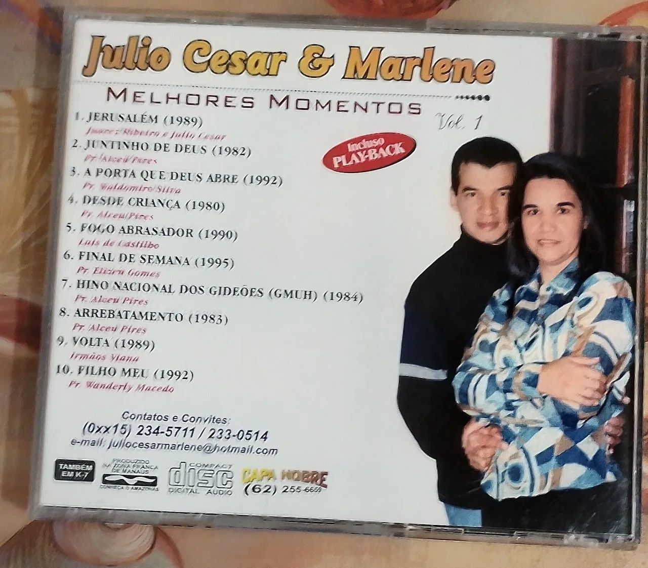 Cd Julio Cesar E Marlene Melhores Momentos Vol 1 - Foto 3