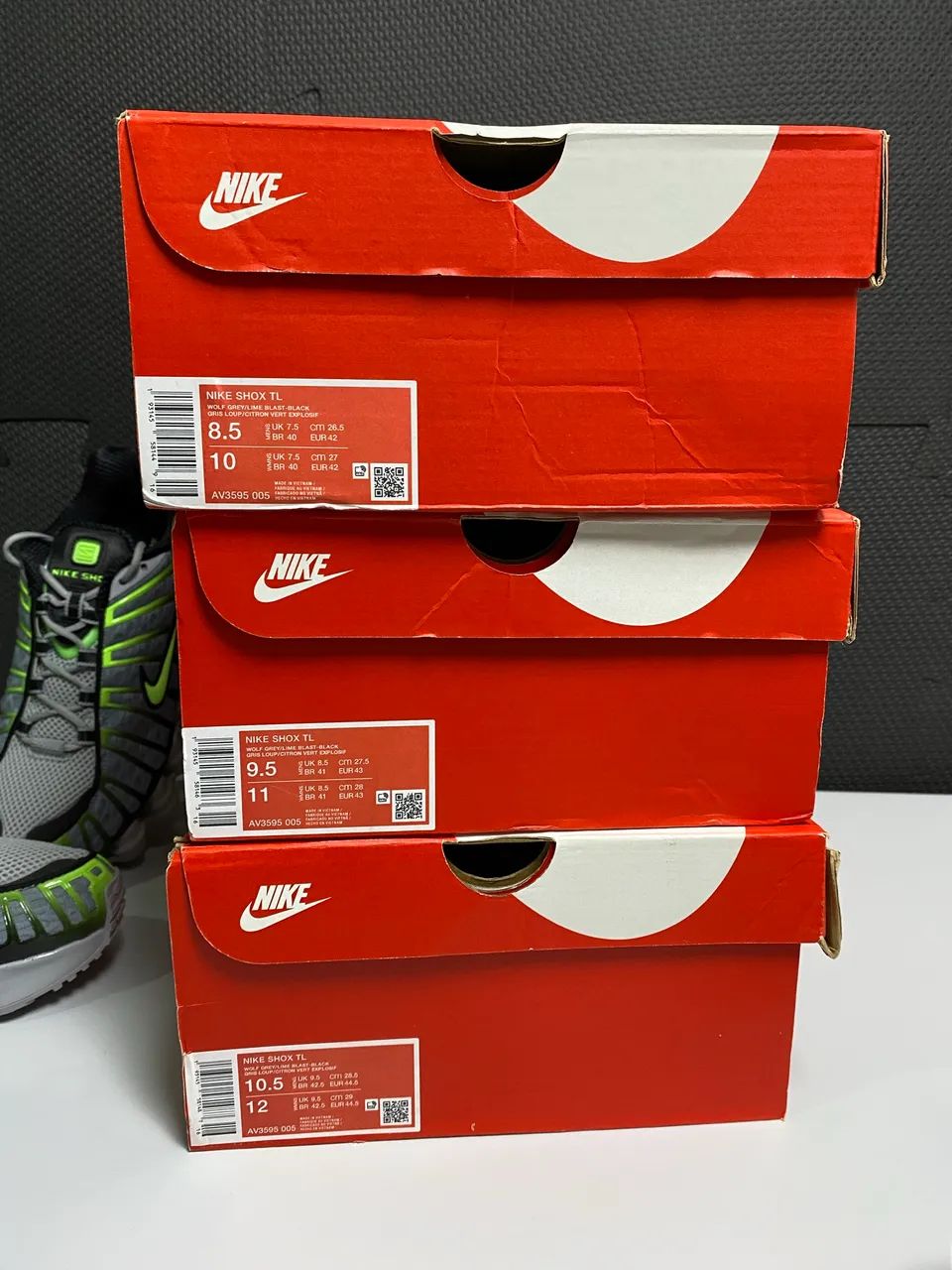 Nike Shox TL 'Wolf Grey Lime' - Foto 5